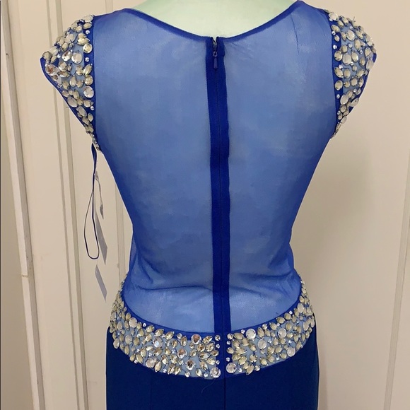 Fiesta Fashion Royal Blue evening gown - Picture 4 of 7